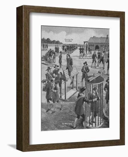 'Curious Old-Time Military Punishments', c1934-Unknown-Framed Giclee Print