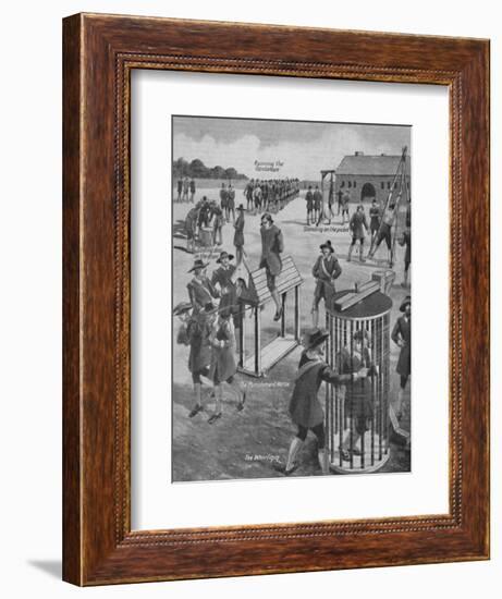 'Curious Old-Time Military Punishments', c1934-Unknown-Framed Giclee Print