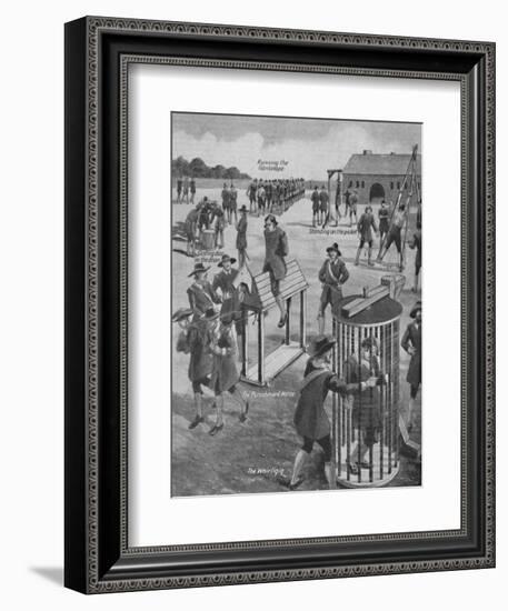 'Curious Old-Time Military Punishments', c1934-Unknown-Framed Giclee Print