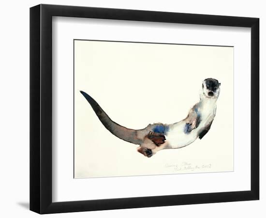 Curious Otter, 2003-Mark Adlington-Framed Giclee Print