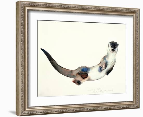 Curious Otter, 2003-Mark Adlington-Framed Giclee Print