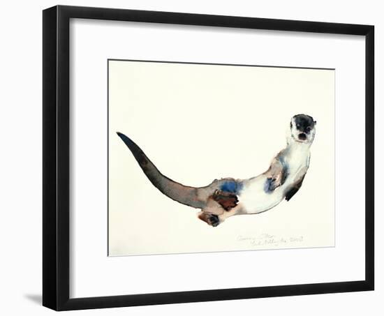 Curious Otter, 2003-Mark Adlington-Framed Giclee Print