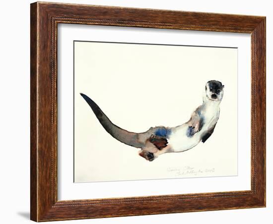 Curious Otter, 2003-Mark Adlington-Framed Giclee Print