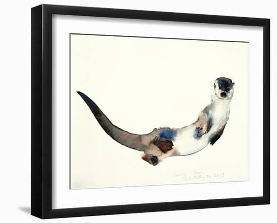 Curious Otter, 2003-Mark Adlington-Framed Giclee Print