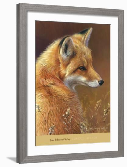 Curious: Red Fox-Joni Johnson-godsy-Framed Art Print