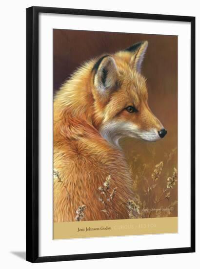 Curious: Red Fox-Joni Johnson-godsy-Framed Art Print