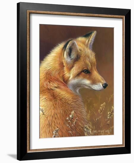 Curious: Red Fox-Joni Johnson-godsy-Framed Art Print