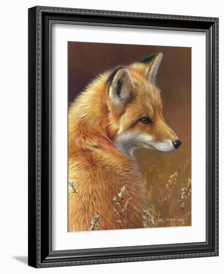 Curious: Red Fox-Joni Johnson-godsy-Framed Art Print