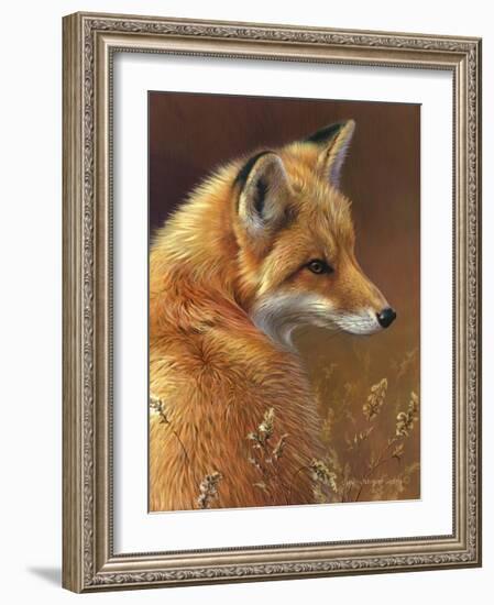 Curious: Red Fox-Joni Johnson-godsy-Framed Giclee Print