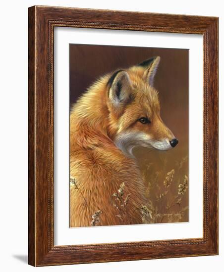 Curious: Red Fox-Joni Johnson-godsy-Framed Giclee Print