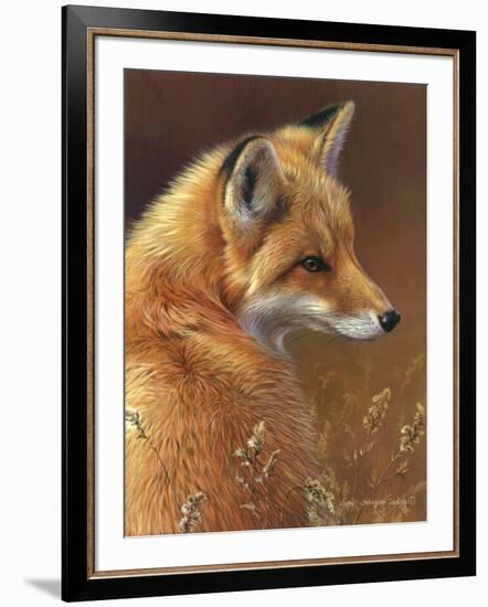 Curious - Red Fox-Joni Johnson-godsy-Framed Art Print