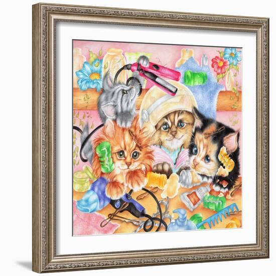 Curlers-Karen Middleton-Framed Giclee Print