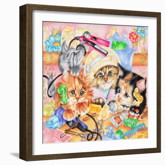 Curlers-Karen Middleton-Framed Giclee Print