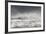 Curlews (Numenius Arquata) Group Flying over the Sea During Storm-Ben Hall-Framed Photographic Print