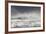 Curlews (Numenius Arquata) Group Flying over the Sea During Storm-Ben Hall-Framed Photographic Print