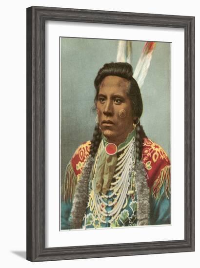 Curley, Crow Indian, General Custer's Scout-null-Framed Art Print