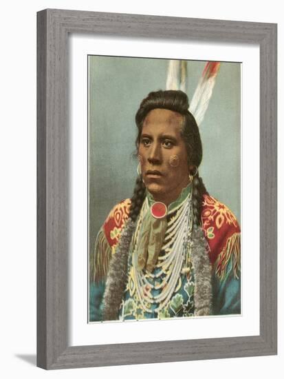 Curley, Crow Indian, General Custer's Scout-null-Framed Art Print