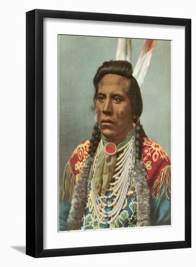 Curley, Crow Indian, General Custer's Scout-null-Framed Art Print