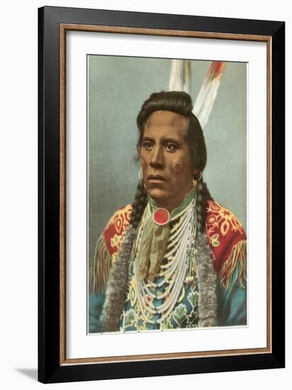 Curley, Crow Indian, General Custer's Scout-null-Framed Art Print