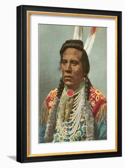 Curley, Crow Indian, General Custer's Scout-null-Framed Art Print