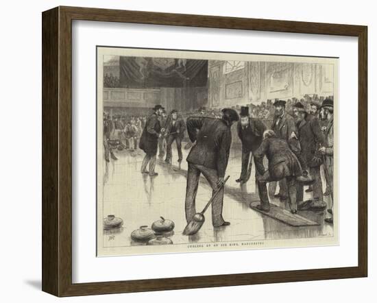 Curling at an Ice Rink, Manchester-William Ralston-Framed Giclee Print