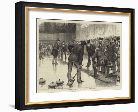 Curling at an Ice Rink, Manchester-William Ralston-Framed Giclee Print