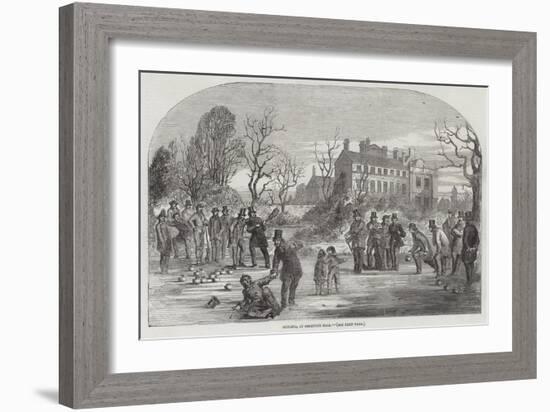 Curling, at Croxteth Hall-null-Framed Giclee Print