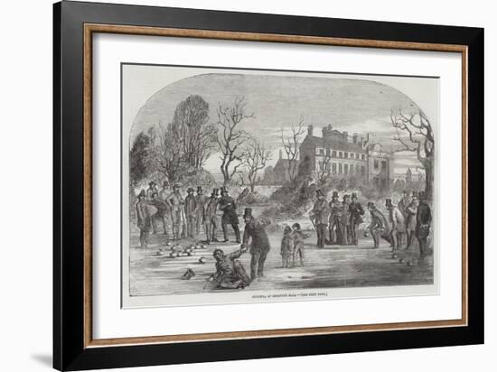 Curling, at Croxteth Hall-null-Framed Giclee Print