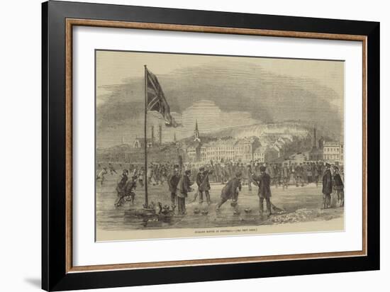 Curling Match at Montreal-null-Framed Giclee Print