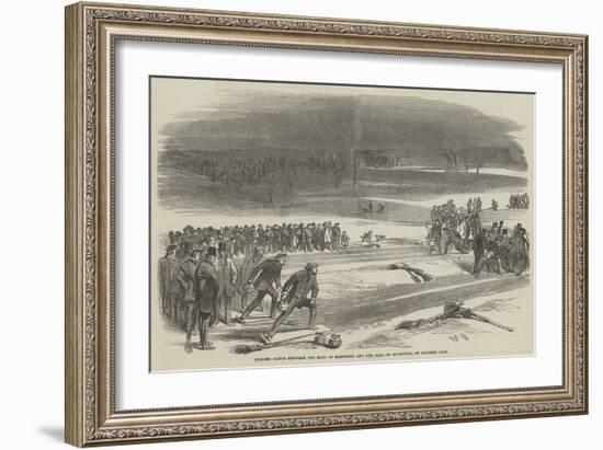 Curling Match Between the Earl of Mansfield and the Earl of Eglington, on Airthrie Loch-null-Framed Giclee Print