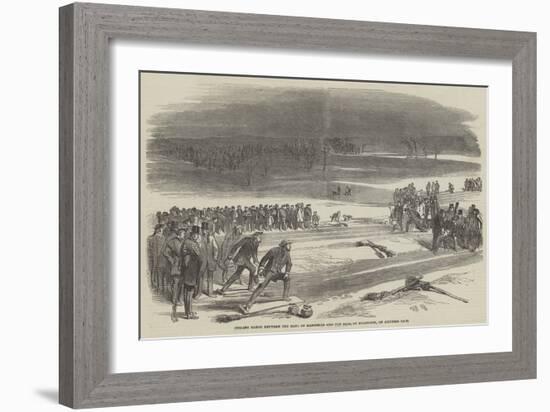 Curling Match Between the Earl of Mansfield and the Earl of Eglington, on Airthrie Loch-null-Framed Giclee Print