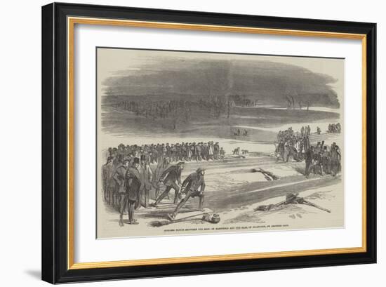 Curling Match Between the Earl of Mansfield and the Earl of Eglington, on Airthrie Loch-null-Framed Giclee Print