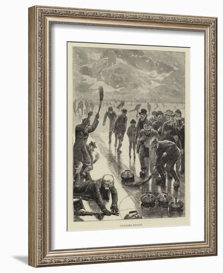 Curling Match-William Small-Framed Giclee Print