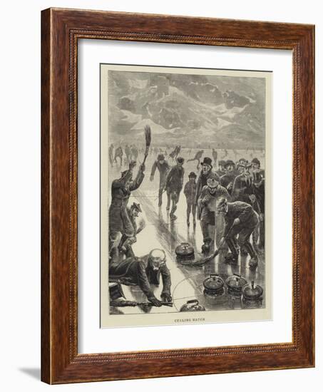 Curling Match-William Small-Framed Giclee Print