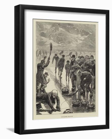 Curling Match-William Small-Framed Giclee Print