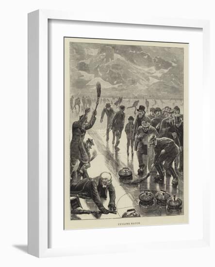 Curling Match-William Small-Framed Giclee Print