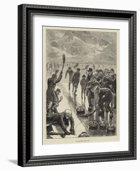 Curling Match-William Small-Framed Giclee Print