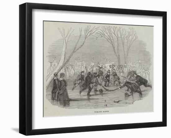 Curling Match-null-Framed Giclee Print