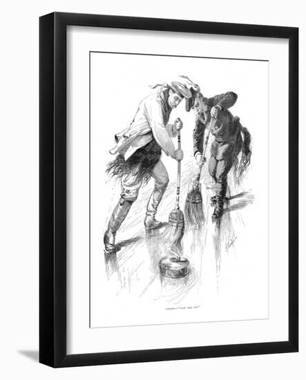 Curling Players, 1885-null-Framed Giclee Print