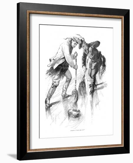 Curling Players, 1885-null-Framed Giclee Print