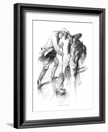 Curling Players, 1885-null-Framed Giclee Print