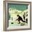 Curling-English School-Framed Giclee Print