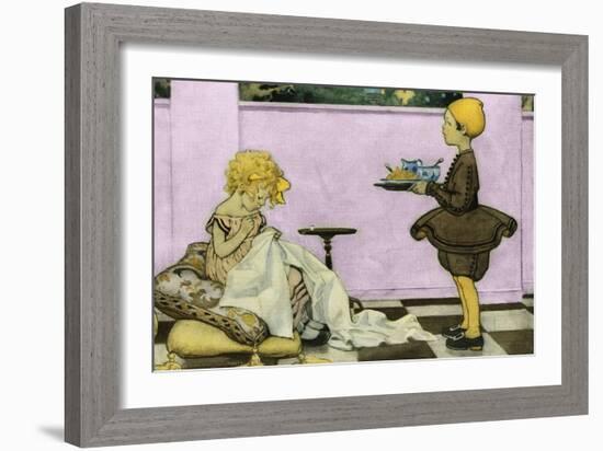 Curly Locks-Jesse Willcox Smith-Framed Art Print