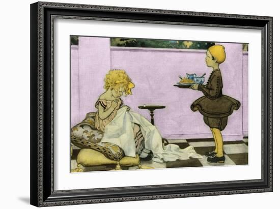 Curly Locks-Jesse Willcox Smith-Framed Art Print