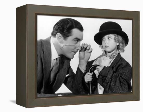 Curly Top, John Boles, Shirley Temple, 1935, Dressing Up In Father's Clothes-null-Framed Stretched Canvas