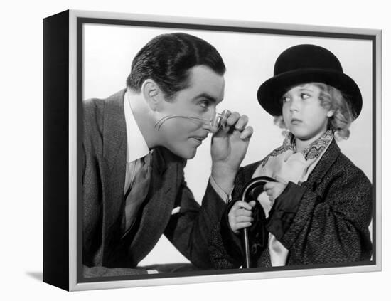 Curly Top, John Boles, Shirley Temple, 1935, Dressing Up In Father's Clothes-null-Framed Stretched Canvas