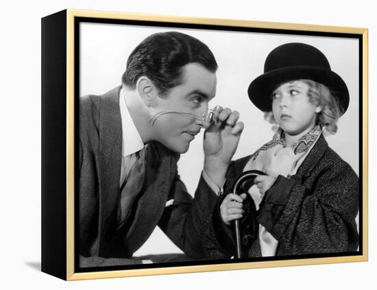 Curly Top, John Boles, Shirley Temple, 1935, Dressing Up In Father's Clothes-null-Framed Stretched Canvas