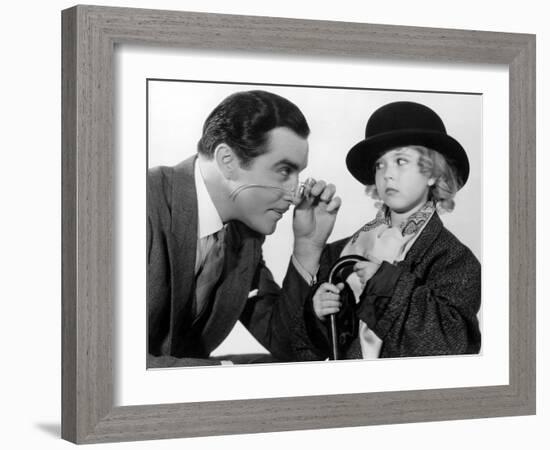 Curly Top, John Boles, Shirley Temple, 1935, Dressing Up In Father's Clothes-null-Framed Photo