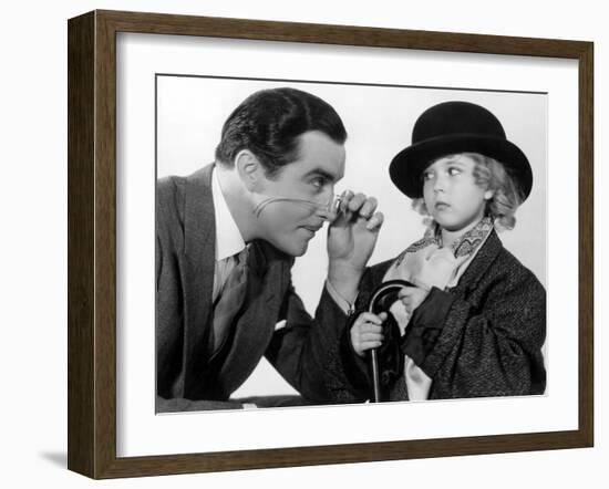 Curly Top, John Boles, Shirley Temple, 1935, Dressing Up In Father's Clothes-null-Framed Photo