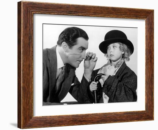 Curly Top, John Boles, Shirley Temple, 1935, Dressing Up In Father's Clothes-null-Framed Photo